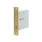 JV820SB Frelan Hardware Jedo Sliding Door Edge Pull Satin Brass