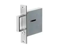 JV820SC Frelan Hardware Jedo Sliding Door Edge Pull Satin Chrome