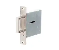 JV820SSS Frelan Hardware Jedo Sliding Door Edge Pull Satin Stainless Steel