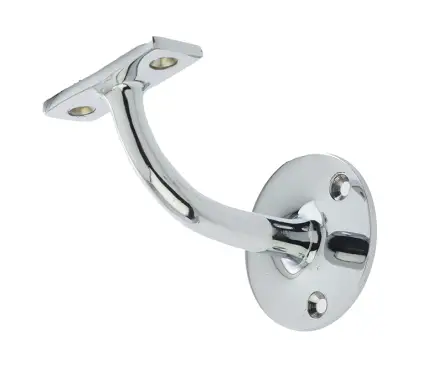 Click Here To Enlarge This Photo Of JV85HAPC Frelan Hardware Jedo Solid Brass Handrail Bracket 64mm Polished Chrome