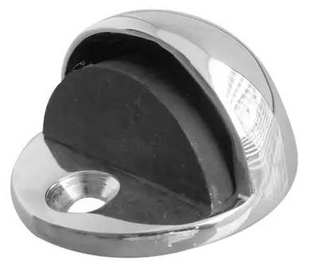 Click Here To Enlarge This Photo Of JV86PC Frelan Hardware Jedo Oval Floor Mounted Door Stop (No Rose)  46x26mm Polished Chrome