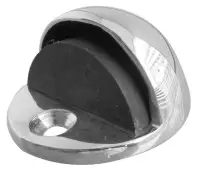 JV86PC Frelan Hardware Jedo Oval Floor Mounted Door Stop (No Rose)  46x26mm Polished Chrome