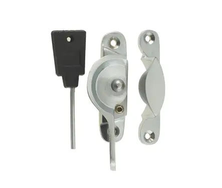 Click Here To Enlarge This Photo Of JV89LSC Frelan Hardware Jedo Narrow Locking Fitch Fastener 65mm Satin Chrome
