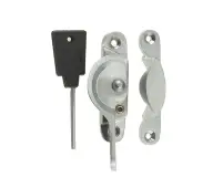 JV89LSC Frelan Hardware Jedo Narrow Locking Fitch Fastener 65mm Satin Chrome