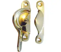 JV89NPB Frelan Hardware Jedo Narrow Fitch Fastener 65mm Polished Brass