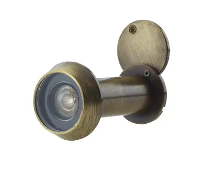 Click Here To Enlarge This Photo Of JV944AB Frelan Hardware Jedo 180 Degree Fire Rated Door Viewer to tit 35-55mm Doors Antique Brass c/w Intumescent