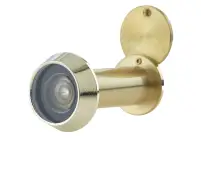 JV944SB Frelan Hardware Jedo 180 Degree Fire Rated Door Viewer to tit 35-55mm Doors Satin Brass c/w Intumescent
