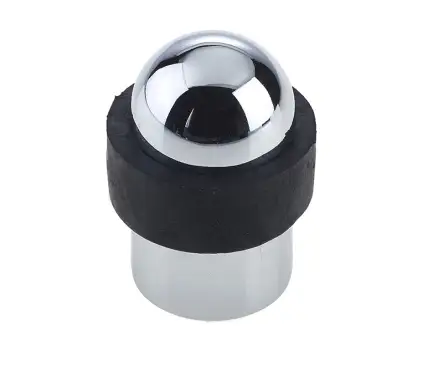 Click Here To Enlarge This Photo Of JV9560PC Frelan Hardware Jedo Dome Topped Floor Mounted Door Stop (No Rose)  48x28mm Polished Chrome