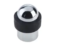JV9560PC Frelan Hardware Jedo Dome Topped Floor Mounted Door Stop (No Rose)  48x28mm Polished Chrome