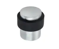 JV9565SC Frelan Hardware Jedo Cylinder Floor Mounted Door Stop (No Rose)  36x28mm Satin Chrome
