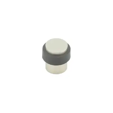 Click Here To Enlarge This Photo Of JV9565SN Frelan Hardware Jedo Cylinder Floor Mounted Door Stop (No Rose)  36x28mm Satin Nickel