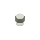 JV9565SN Frelan Hardware Jedo Cylinder Floor Mounted Door Stop (No Rose)  36x28mm Satin Nickel