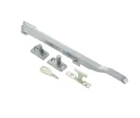 JW77LSC Frelan Hardware Jedo Modern Lockable Casement Stay 250mm Satin Chrome