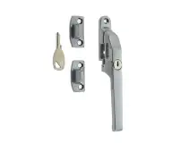 JW78LSC Frelan Hardware Jedo Modern Lockable Casement Fastener 124mm Satin Chrome