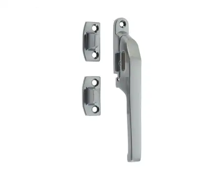 Click Here To Enlarge This Photo Of JW78SC Frelan Hardware Jedo Modern Non Lockable Casement Fastener 124mm Satin Chrome