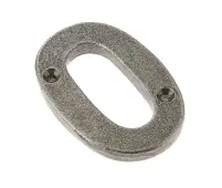 VF15-0 Frelan Hardware Valley Forge Pewter Door Numeral No.0