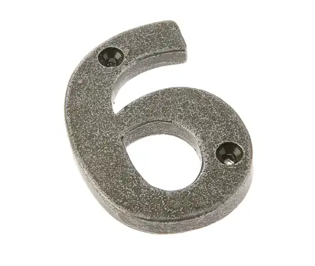 Click Here To Enlarge This Photo Of VF15-6&9 Frelan Hardware Valley Forge Pewter Door Numeral No.6&9