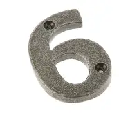 VF15-6&9 Frelan Hardware Valley Forge Pewter Door Numeral No.6&9