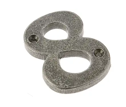 Click Here To Enlarge This Photo Of VF15-8 Frelan Hardware Valley Forge Pewter Door Numeral No.8