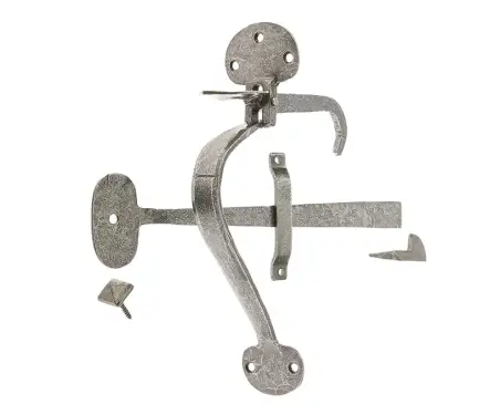 Click Here To Enlarge This Photo Of VF18 Frelan Hardware Valley Forge Pewter Gate Thumb Latch 250mm