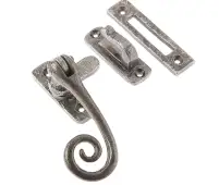 VF19RT Frelan Hardware Valley Forge Range Pewter Curly Tail Casement Fastener