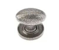 VF45 Frelan Hardware Valley Forge Pewter Oval Cupboard Knob 27x36mm