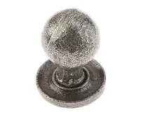 VF47 Frelan Hardware Valley Forge Pewter Round Cupboard Knob 27x39mm