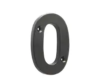 VFB15-0 Frelan Hardware Valley Forge Black Door Numeral No.0