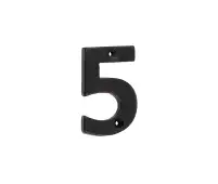 VFB15-5 Frelan Hardware Valley Forge Black Door Numeral No.5