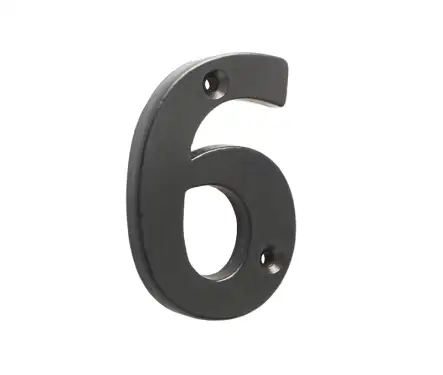 Click Here To Enlarge This Photo Of VFB15-6&9 Frelan Hardware Valley Forge Black Door Numeral No.6&9
