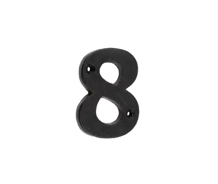 Click Here To Enlarge This Photo Of VFB15-8 Frelan Hardware Valley Forge Black Door Numeral No.8