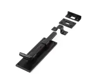 VFB40B Frelan Hardware Valley Forge Black Straight Bolt 152mm