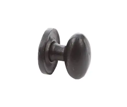 Click Here To Enlarge This Photo Of VFB45 Frelan Hardware Valley Forge Black Oval Cupboard Knob 27x36mm