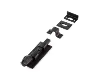 VFB46A Frelan Hardware Valley Forge Black Shepherds Crook Straight Bolt 102mm
