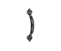 VFB52B Frelan Hardware Valley Forge Black Tear Cabinet Handle 185x50mm