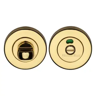 V4046-PB Heritage Brass Indicator Turn & Release For Bathroom Doors Polished Brass Finish
