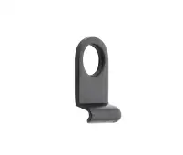 VFB9 Frelan Hardware Valley Forge Black Rim Cylinder Pull 86x46mm