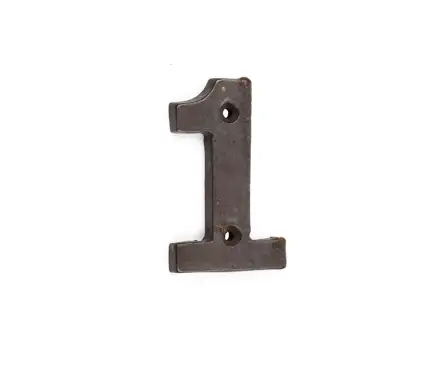 Click Here To Enlarge This Photo Of VFX15-1 Frelan Hardware Valley Forge Beeswax Door Numeral No.1