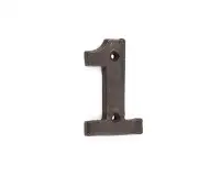 VFX15-1 Frelan Hardware Valley Forge Beeswax Door Numeral No.1