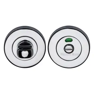 V4046-PC Heritage Brass Indicator Turn & Release For Bathroom Doors Polished Chrome Finish