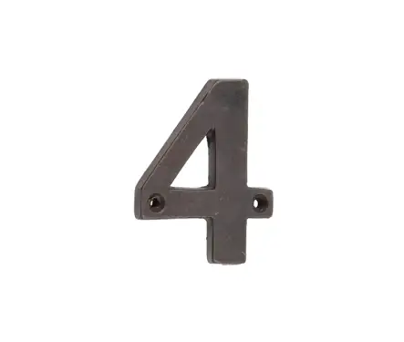 Click Here To Enlarge This Photo Of VFX15-4 Frelan Hardware Valley Forge Beeswax Door Numeral No.4