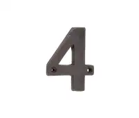 VFX15-4 Frelan Hardware Valley Forge Beeswax Door Numeral No.4