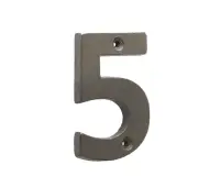 VFX15-5 Frelan Hardware Valley Forge Beeswax Door Numeral No.5