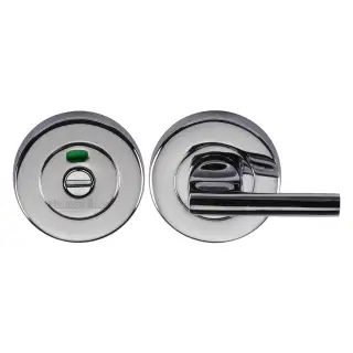 V4048-PC Heritage Brass Indicator Turn & Release For Bathroom Doors Polished Chrome Finish