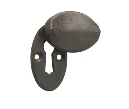 Click Here To Enlarge This Photo Of VFX76 Frelan Hardware Valley Forge Beeswax Oval Covered Escutcheon 50mm x 31mm