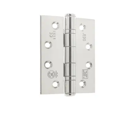 Click Here To Enlarge This Photo Of J9507PSS Frelan Hardware Certifire Grade 13 (Stainless Steel) Ball Bearing Hinges 102mm x 76mm x 3mm Polished Stainless Steel (316 Marine Grade)