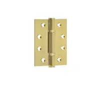 J9603SB Frelan Hardware Certifire Grade 13 (Stainless Steel) 3 Knuckle Polymer Bearing Hinges 102mm x 76mm x 3mm Satin Brass