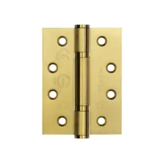 J9603SB Frelan Hardware Certifire Grade 13 &lpar;Stainless Steel&rpar; 3 Knuckle Polymer Bearing Hinges 102mm x 76mm x 3mm Satin Brass