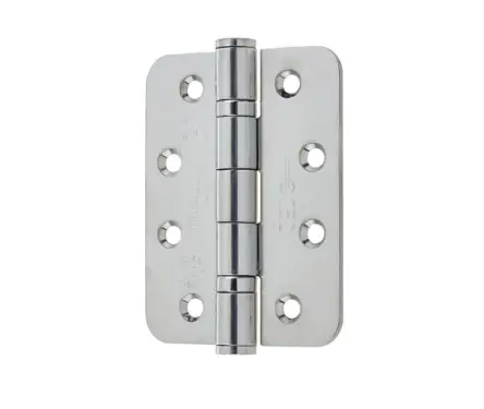 Click Here To Enlarge This Photo Of J9500RPSS Frelan Hardware Certifire Grade 13 (Stainless Steel) Radius Ball Bearing Hinges 102mm x 76mm x 3mm Polished Stainless Steel