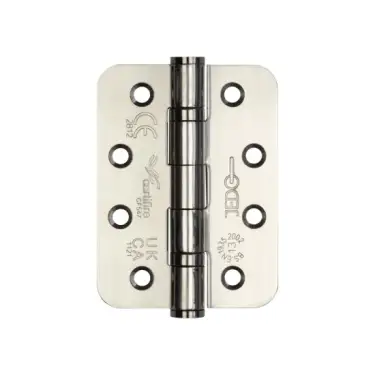 Click Here To Enlarge This Photo Of J9500RPSS Frelan Hardware Certifire Grade 13 &lpar;Stainless Steel&rpar; Radius Ball Bearing Hinges 102mm x 76mm x 3mm Polished Stainless Steel
